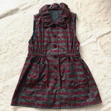 topys 아틀리에 인형 나일론 베스트 카라 부착 올 패턴 포켓