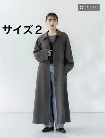 crewre 크루레 드레이프 스텐카라 코트