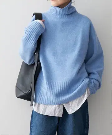 [작년 구매] 스픽 앤 스팬 울 캐시미어 터틀넥 니트 스웨터