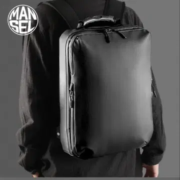 MANSSEL 블랙 백팩