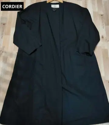 CORDIER 네이비 롱 코트 버튼 포함