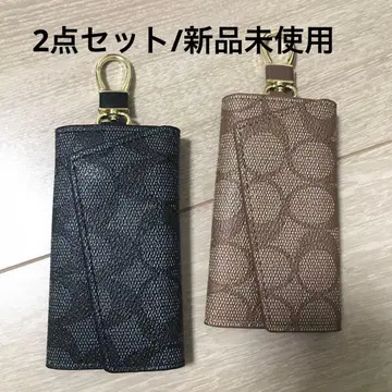 키케이스 새상품 스마트 키 남성용 여성용 천연 가죽 가죽 6개 2세트