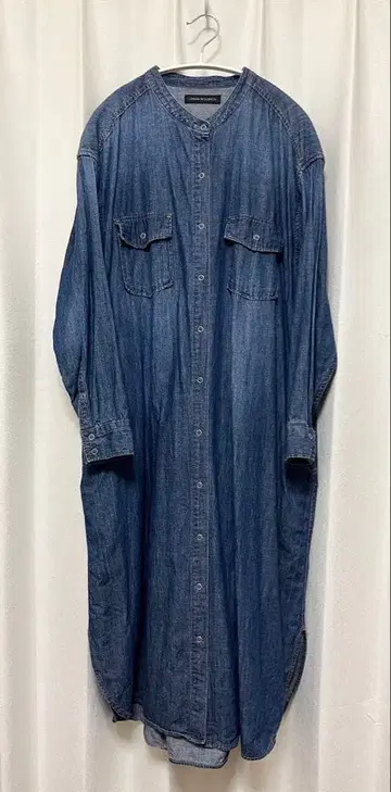 어반 리서치 데님 셔츠 원피스 롱 원피스