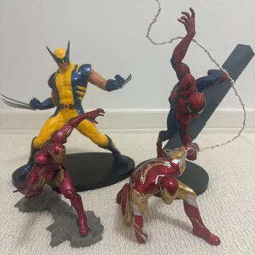 울버린 스파이더맨 아이언맨 피규어 세트