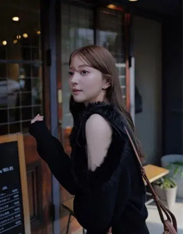 [ 새상품급 ] 에코퍼 슬리브 니트 풀오버 SNIDEL