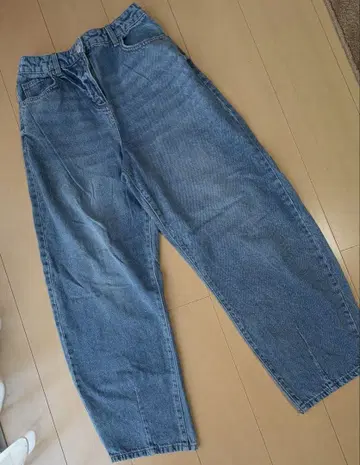 NEXT 데님 미드 블루 루즈핏 성인 내추럴 와이드 실루엣 새상품급