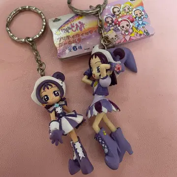 오쟈마녀 도레미 세가와 온푸 피규어 키링