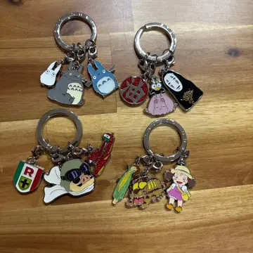 지브리 3단 키링 4개 세트