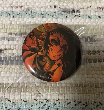 귀멸의 칼날 무한성편 아카자 재래 키 비주얼 캔뱃지C 카이가쿠