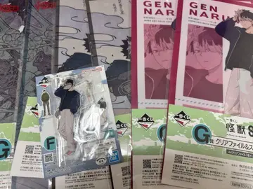 괴수 8호 나루미 겐 제일복권 아크릴 스탠드 클리어 파일 스티커