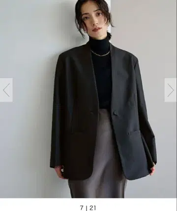 urs 유어즈 노카라 자켓 S