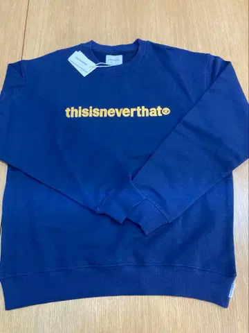 thisisneverthat 네이비 로고 트레이닝복 남녀 공용