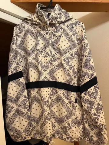 애플바움 페이즐리 하프 지퍼 코튼 아노락 후드티 M
