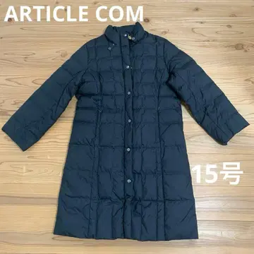 ARTICLE COM 블랙 롱 다운 자켓 다운 코트 블랙