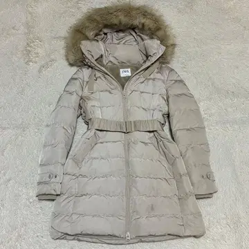 ZARA 다운 자켓 코트 벨트 3WAY 퍼 후드