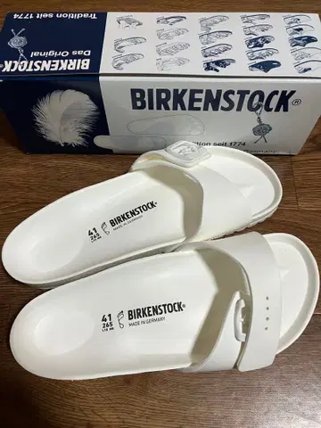 버켄스탁 마드리드 EVA 샌들 41 26.5 화이트 새상품