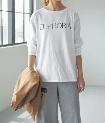 [ Spick and Span ] 실켓 천축 로고 롱TEE