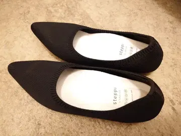steppi 블랙 플랫슈즈