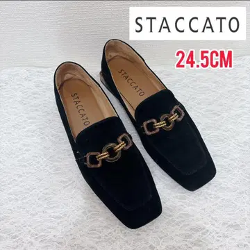 STACCATO 스웨이드 블랙 24.5cm~25.5