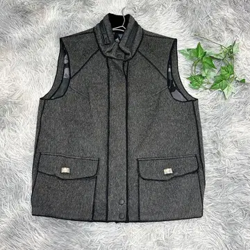 이타리야 (M) 베스트 스탠드 카라 스포티 알파카 울 혼방