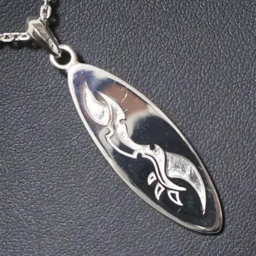 백은 서핑보드 펜던트 목걸이 실버 925 펜던트 참