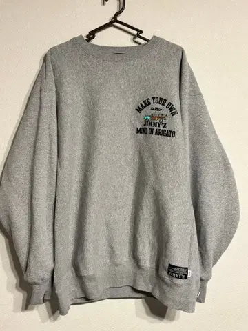 SAPEur 그레이 맨투맨 X-LARGE 사풀