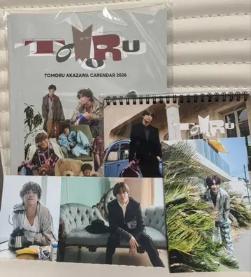 아카자와 토 2026 달력 2종 + 엽서 3종 세트