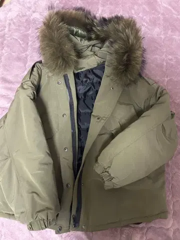 paridot 남성용 다운 자켓 후드 부착 올리브