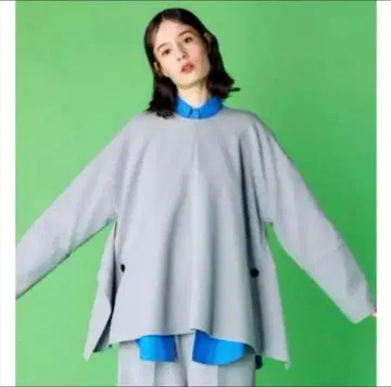 엔폴드 CENTERDRAPEPULLOVER 그레이 더블 크로스