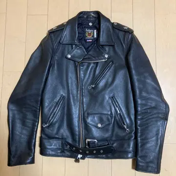 Schott 더블 라이더 자켓 블랙 34
