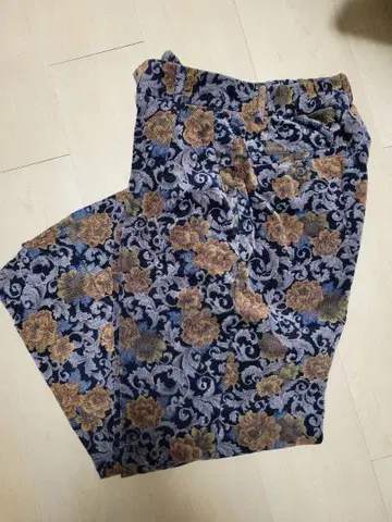 tk 다케오 키쿠치 꽃무늬 코듀로이 슬랙스 S