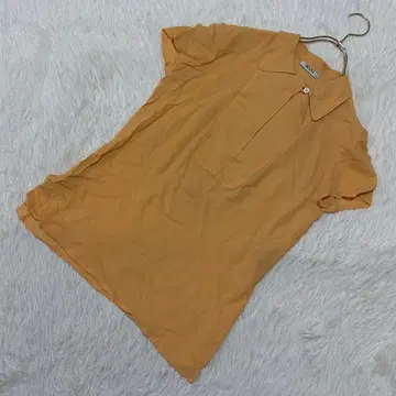 MANI 반팔 블라우스 오렌지 프리 오샤레