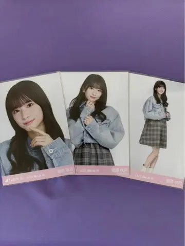 노기자카46 브로마이드 스가와라 사츠키 데님 자켓 컴프