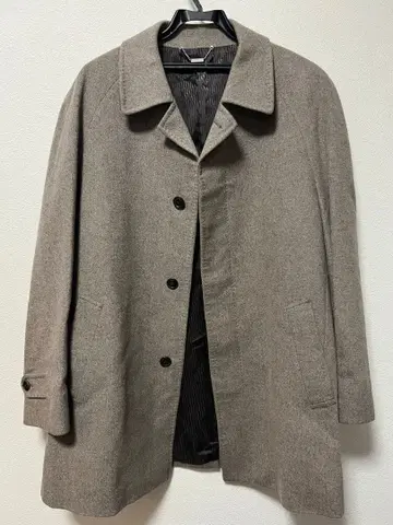 [ 새상품급 ] ALAIN DELON 울 혼방 롱 코트 그레이