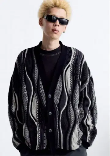 자카드 가디건 ZARA x MAISON SPECIAL M 사이즈