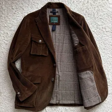 레어 XL HenryCotton's 헌팅 자켓 코듀로이
