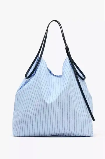 완판템 ZARA 스트라이프 패턴 패브릭 토트백 택 포함 새상품