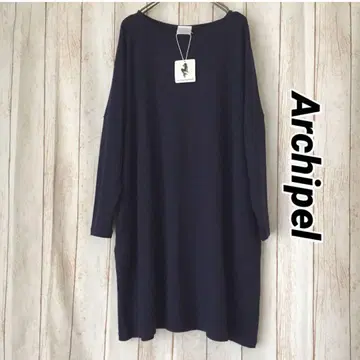 [ 미사용 ] archipel 울 원피스 네이비