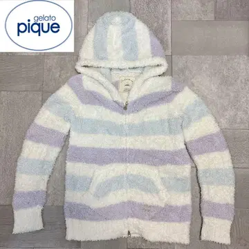 젤라또피케 랜덤 보더 후드티 풀오버 젤라피케 룸웨어
