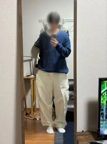 HINSON 카고 팬츠 화이트 FREAKS STORE