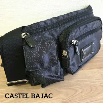 CASTEL BAJAC 까스텔바작 바디 숄더백 올 로고 무늬 블랙