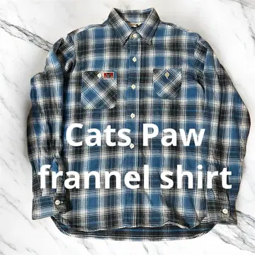 동양 엔터프라이즈 캐츠포우 CATSPAW 플란넬 셔츠 블루