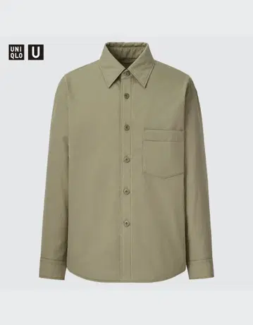 유니클로 U 패디드 셔츠 자켓