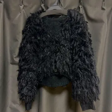 SNIDEL 볼륨 프린지 가디건