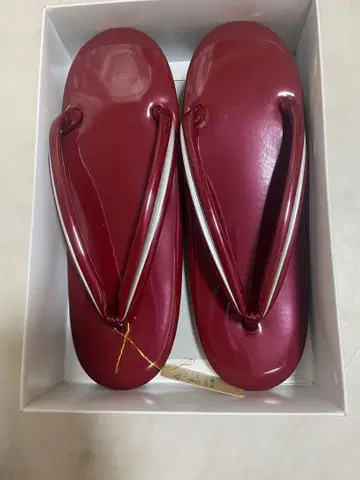 기모노용 조리 L 사이즈 (빨간색)