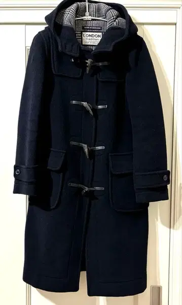 LONDON TRADITION 롱 더플 코트 다크 네이비