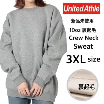 미사용 새상품 유나이티드 애슬레 크루넥 맨투맨 속기모 그레이 3XL