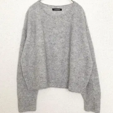 로트레아몽 헤어리 니트 [38] 모 혼방 모헤어 크롭 풀오버