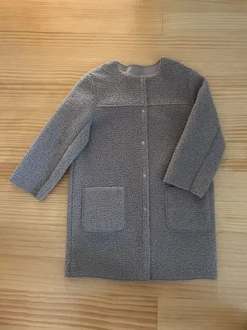 보아 코트 노카라 코트 리버서블