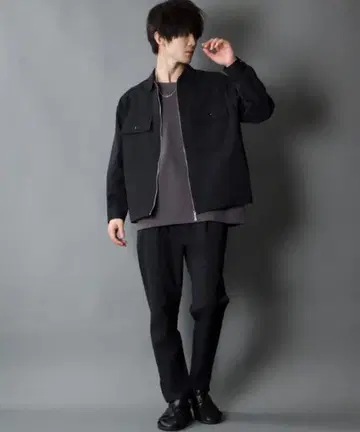 SITRY 오버 사이즈 지퍼 블루종&이지 팬츠 셋업 L